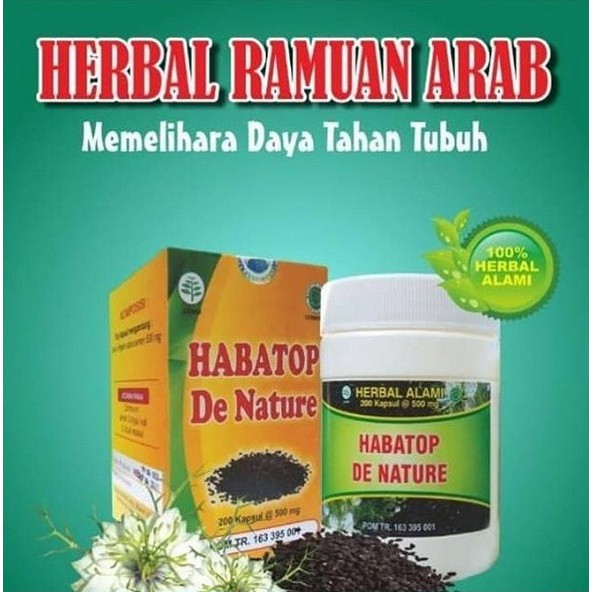 OBAT KOLESTEROL – DIABETES - DARAH TINGGI - DAYA TAHAN TUBUH - HABATOP BESAR DE NATURE– HERBAL ALAMI