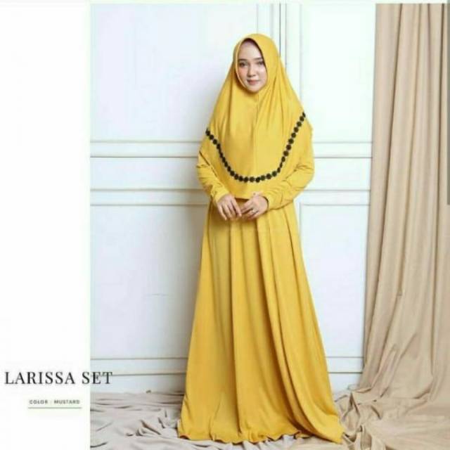Gamis syari set larissa seg khimar