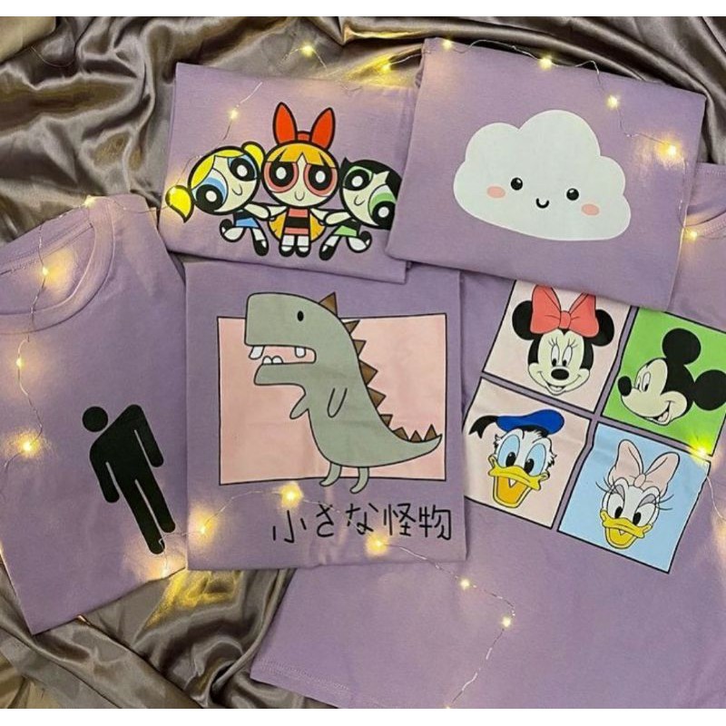 LILAC KATUN OVERSIZE | BAJU TUMBLR UNGU MUDA