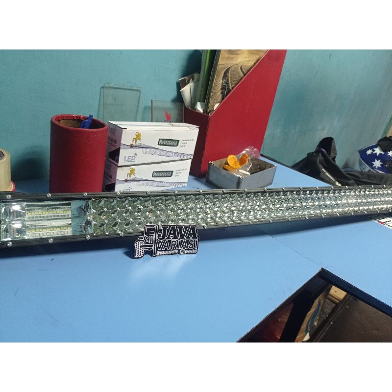 LED LIGHT BAR 105CM DUA WARNA STROBO