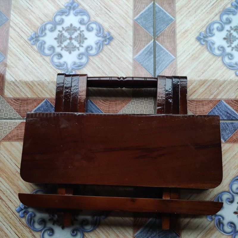 MEJA BELAJAR LIPAT  Kayu Jati plituran