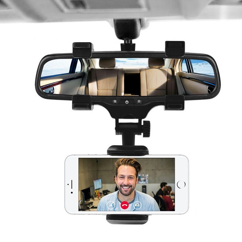 Car Holder Universal Rear View Holder Hp Cengkram Holder Spion Tengah Model Cengkram