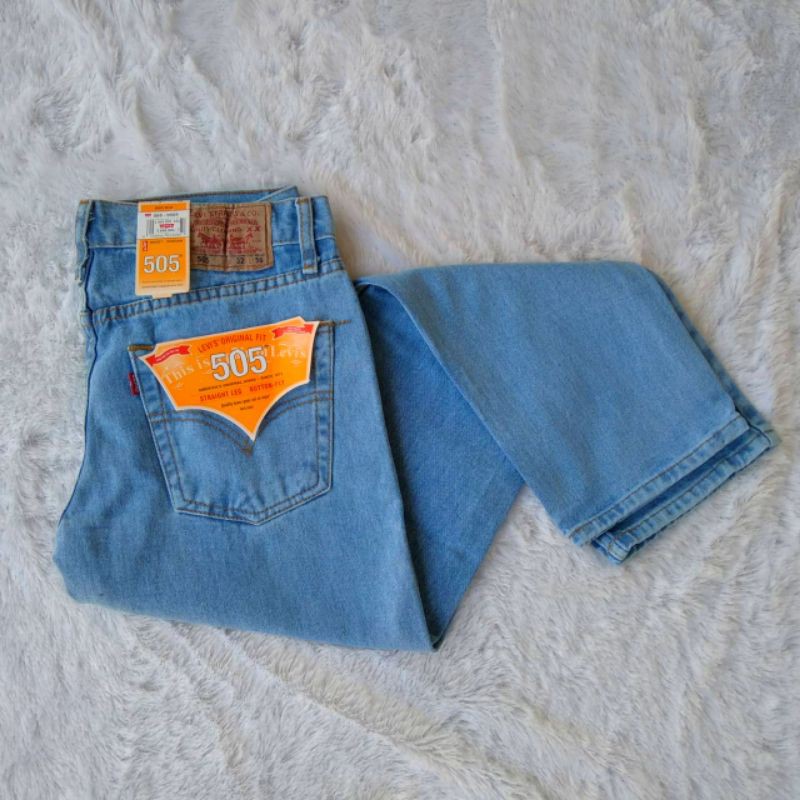 celana lea JEANS PRIA STANDAR REGULER jumbo ukuran 39 sampai 46