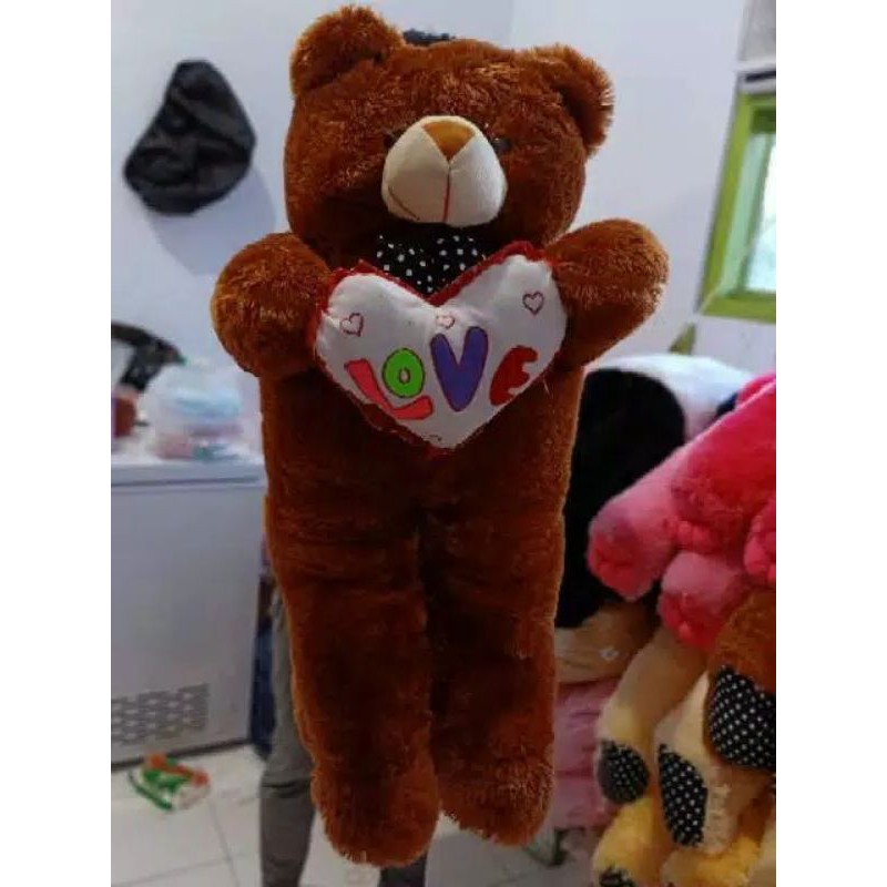 BONEKA BEAR LOVE 1 METER /.BONEKA MURAH /.BONEKA NGAWJ /BONEKAH BEAR TEDDY BEAR TERMURAH TERLARIS