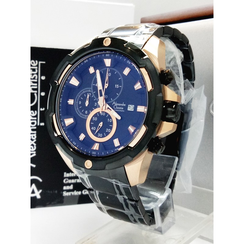 Jam Tangan Pria Alexandre Christie AC 6305 MC BLRG Original Stainless