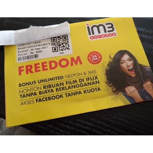 Kartu Perdana IM3 INDOSAT ooredoo | Nomor IM3 Sim Card m3 Pulsa 5000