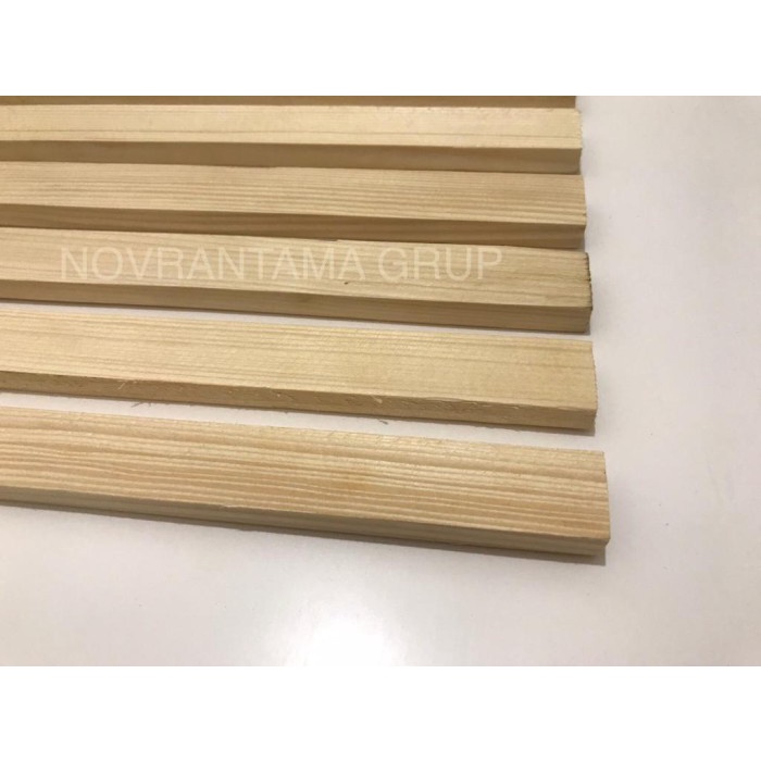 Lis kayu Jati Belanda 3x2cm panjang 200cm, 2x3cm