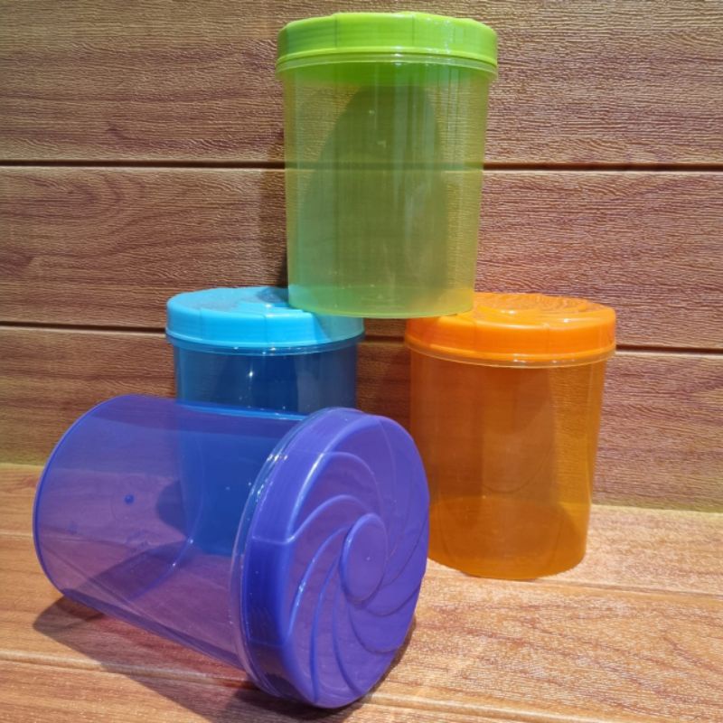 Toples Drat 1300ml / Toples Drat Warna / Toples Plastik Warna Murah / Wadah Cemilan