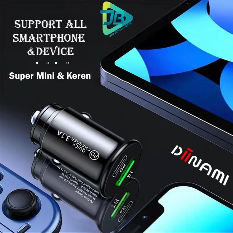 BM078 Saver Cashan mobil original DIINAMI C17 dual usb qualcom 6A Samsung oppo xiaomi iPhone Vivo JB3071