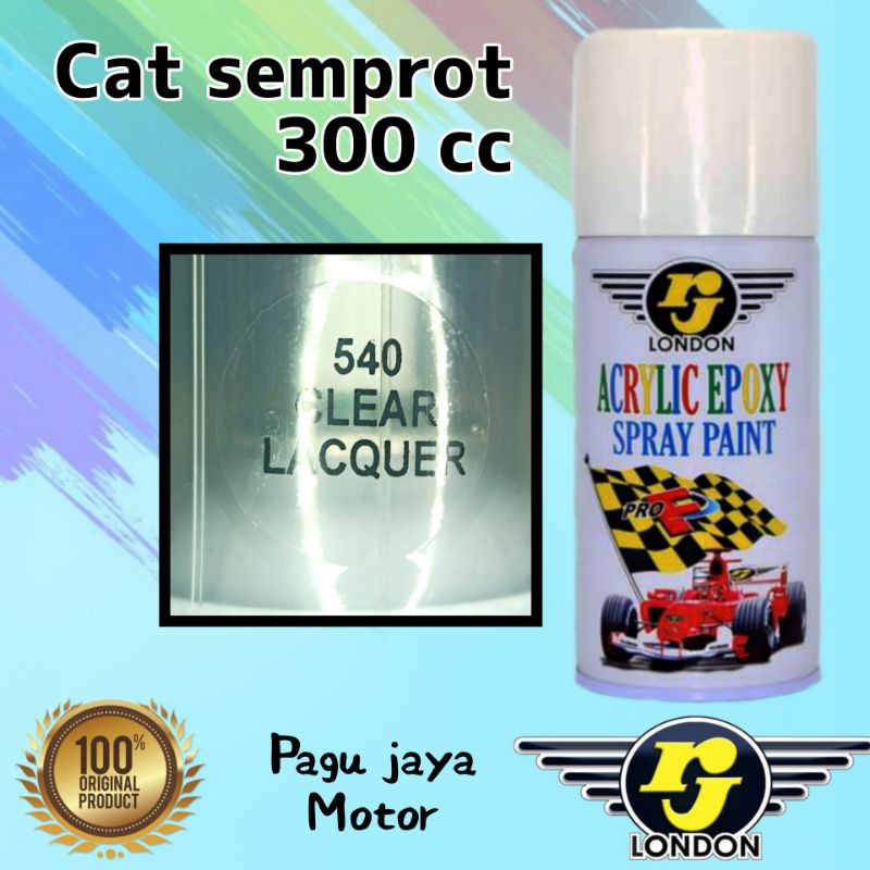 cat semprot 300cc clear laquer gloss glossy pernis vernis rj london cat semprot spray paint