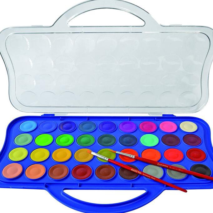 

COD GIOTTO ACQUERELLI MINI 36 WARNA WATER COLOR CAKE CAT AIR 23 MM PERALATAN MELUKIS ART SET