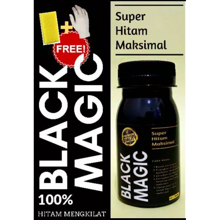 Black Magic Penghitam Body Motor Premium  50ml / Penghitam Dashboard