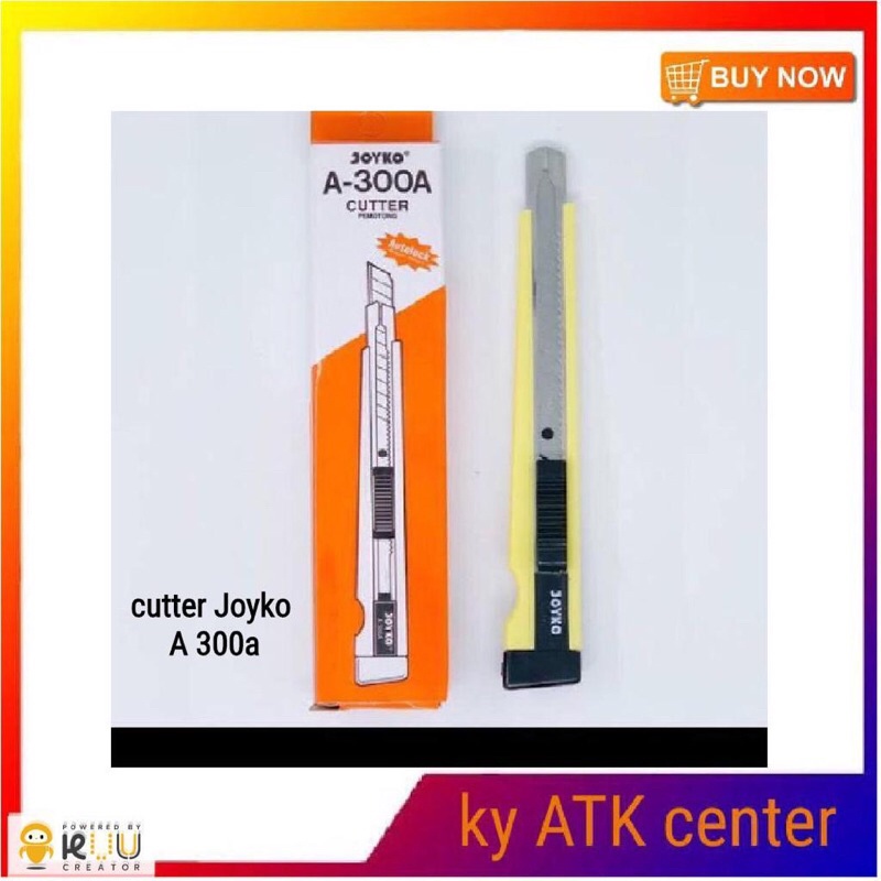 

Cutter Kecil Joyko A-300 Autolock A-300 (pisau potong kertas)