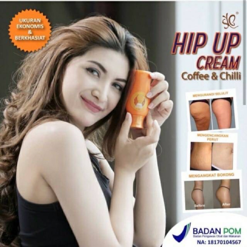 HIP HUP CREAM ORIGINAL/PEMBESAR BOKONG