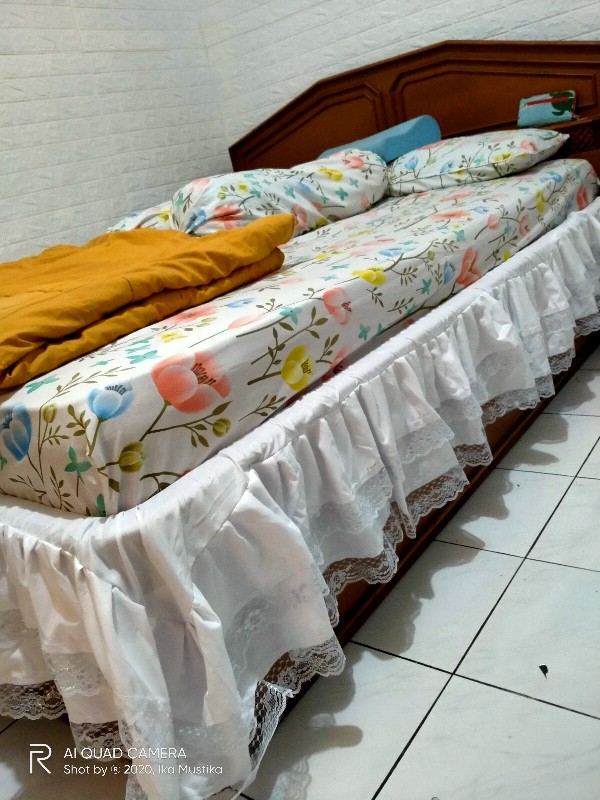 Bed Skirt / Rok Dipan / Rumbai Dipan Susun 2