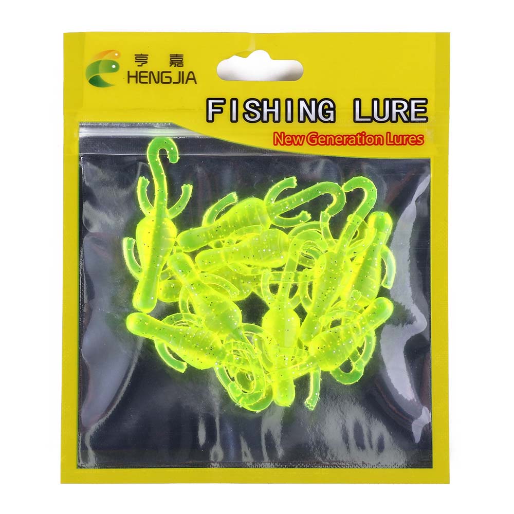 HENGJIA 50PCS/Bag Soft Fishing Lures 5cm 1g Artificial Lure Mini Gecko Silicone Wobblers For  Swimbait Jigging Plastic Bait Worm