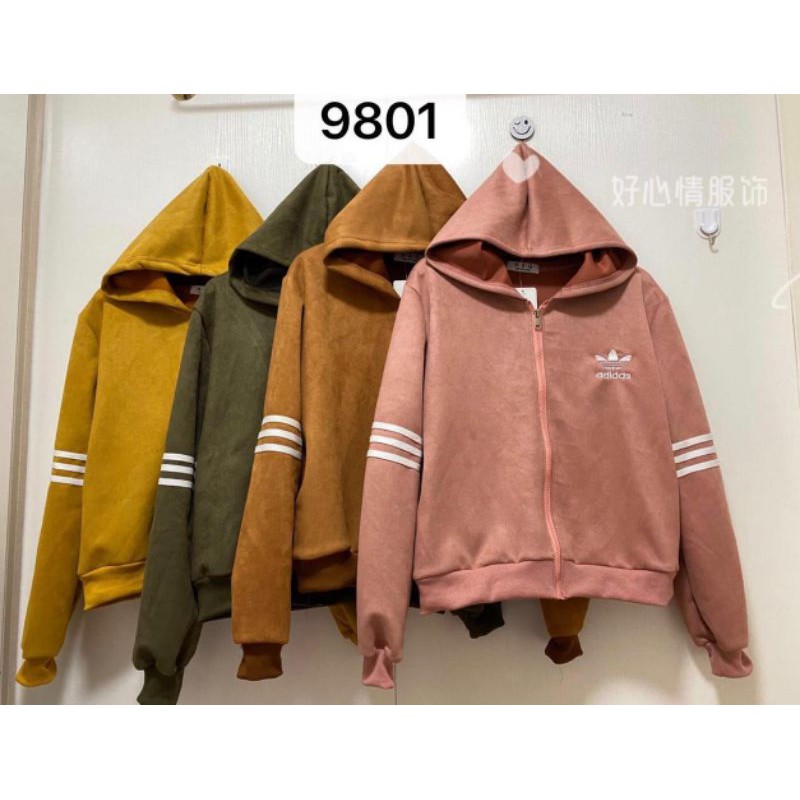 JAKET SUEDE MOTIF ADIDAS IMPORT