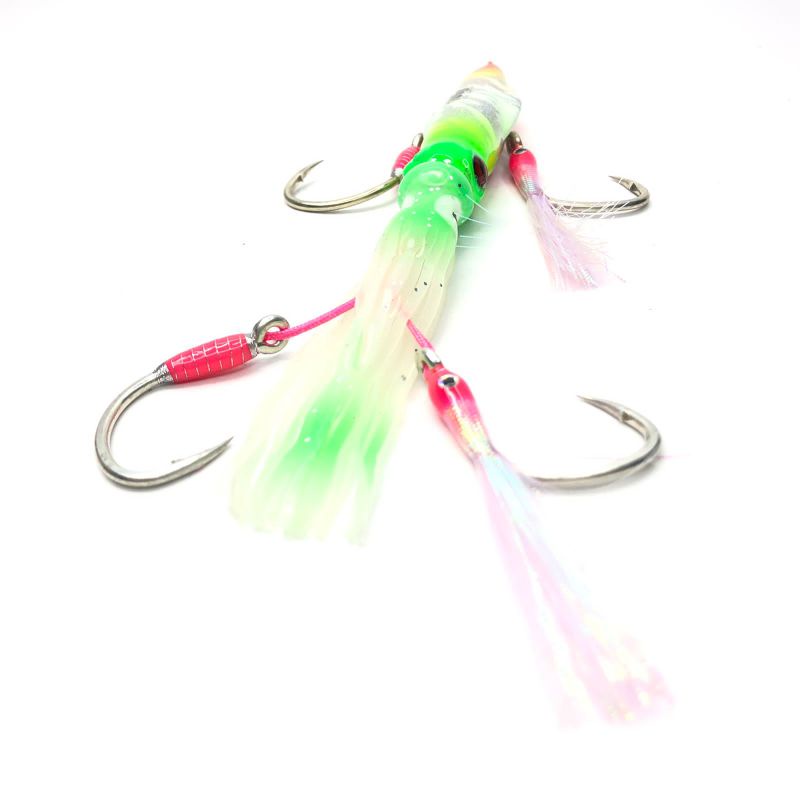 Metal Jig Cumi 100gr GID + 2 Assist Double Hook 2/0