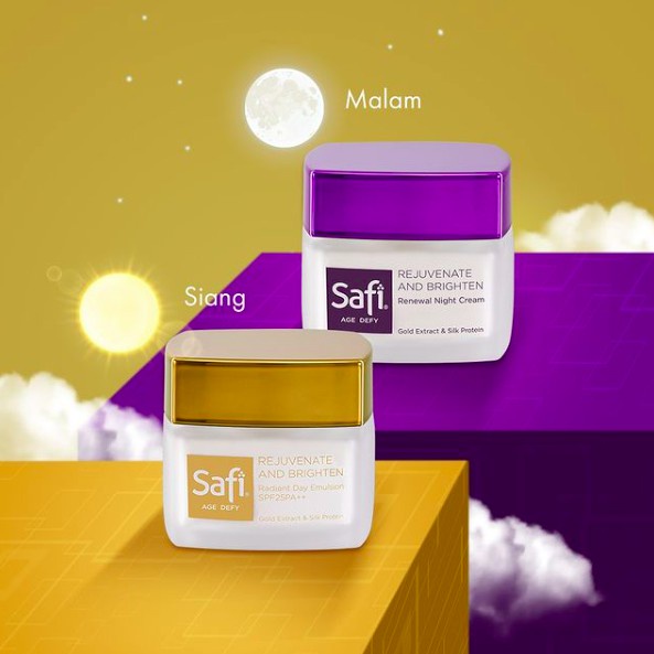 ⭐ BAGUS ⭐ SAFI AGE DEFY DAY / NIGHT CREAM  25 / 40GR | Krim Wajah