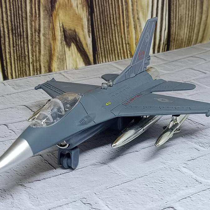 Promo Diecast Pesawat Tempur F16 - Termurah 