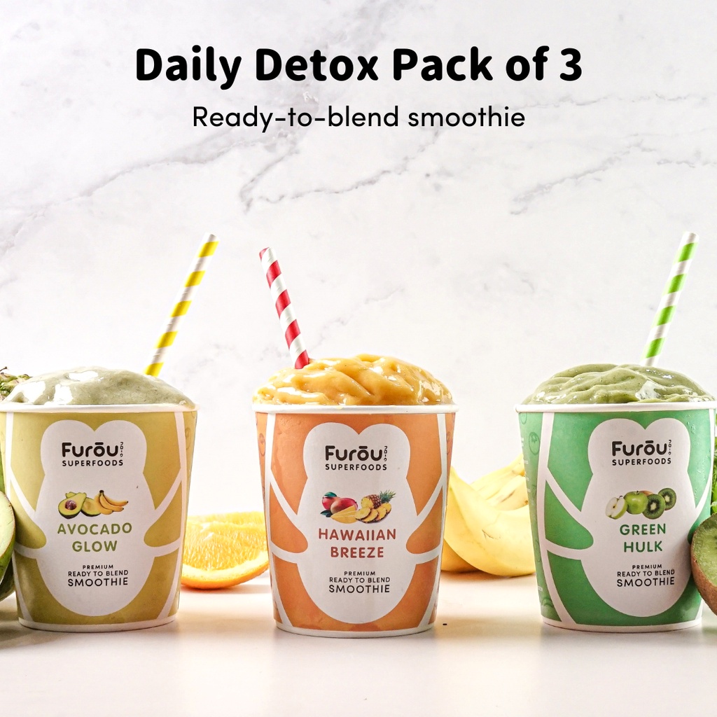 Frozen Fruit Smoothie Daily Detox Pack of 3, ReadytoBlend Shopee