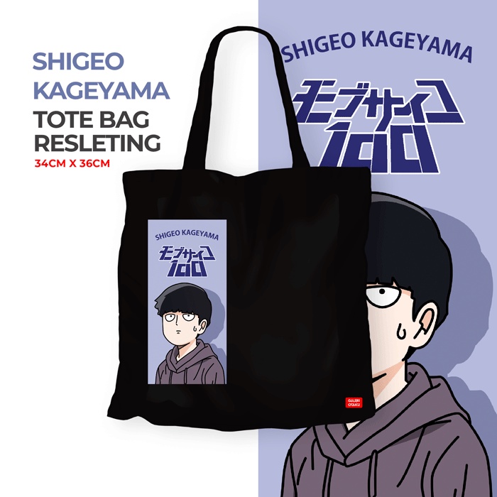 Galeri Otaku - Totebag Kanvas Mob Psycho 100 Shigeo Kageyama