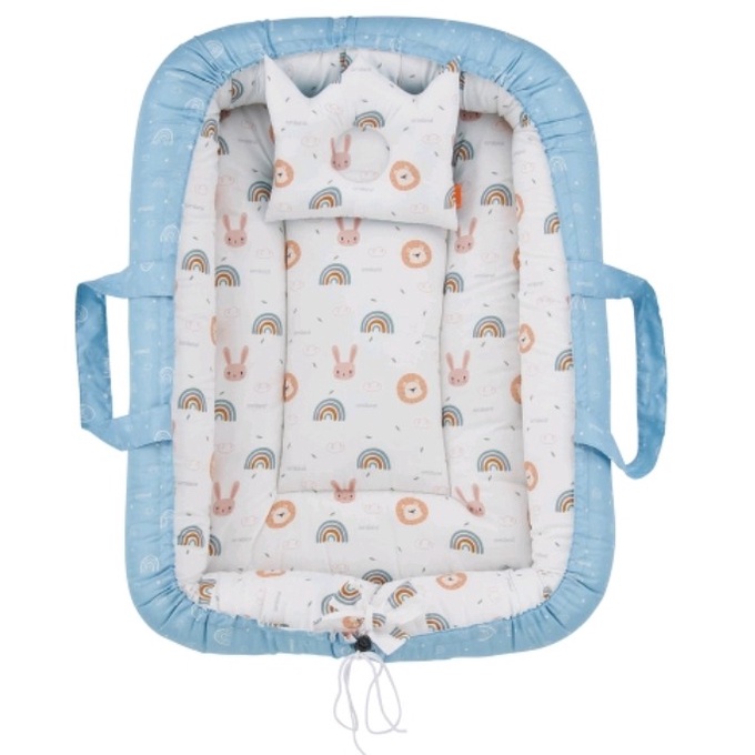 Omiland Kasur Bayi Serut + Kelambu Kojong Rainbow Series OB41171 - Bayi Online Shop