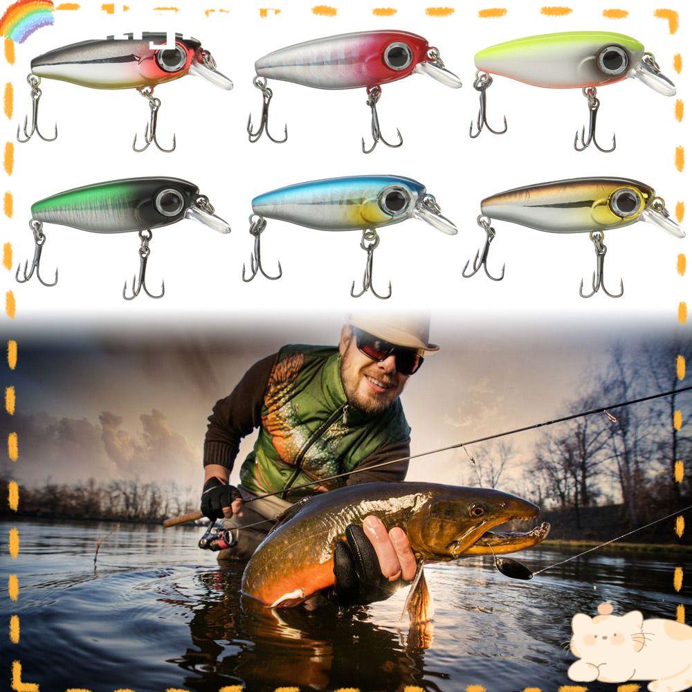 Solighter Umpan Pancing Hard Bait Bentuk Ikan Imitasi Bahan ABS Dengan Mata 3D