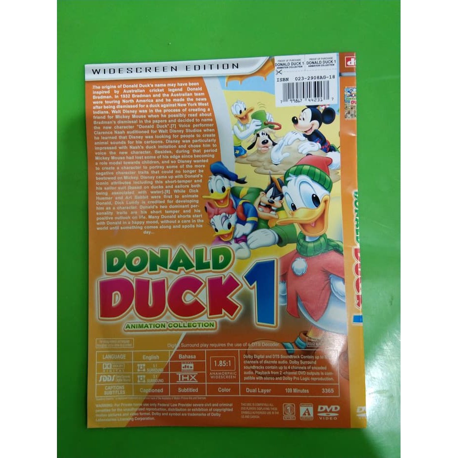 TERMURAH Kado Anak Dvd Kartun Donald Duck Donal Bebek DVD DTS