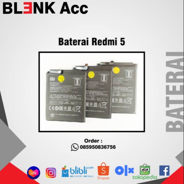 Battery Baterai Redmi 5 BN35 Kualitas Original