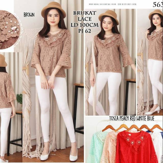 Atasan Brokat/ Blouse Brokat