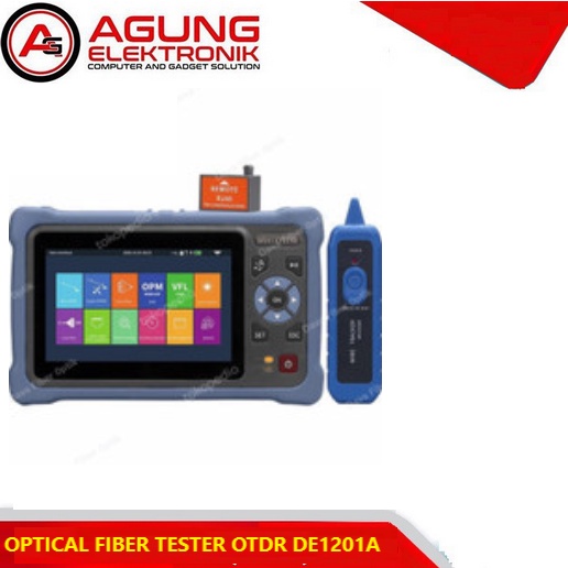 OPTICAL FIBER TESTER MINI OTDR DE1201A TOUCHSCREEN/LAYAR SENTUH BARU