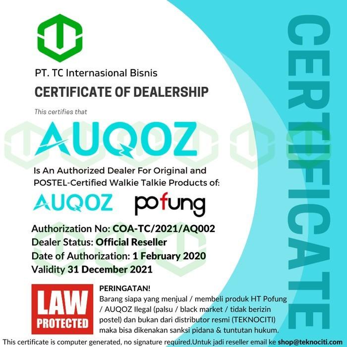 Ht / Auqoz A1 Walkie Talkie 16Ch - Radio Ht Uhf New 888S By Pofung