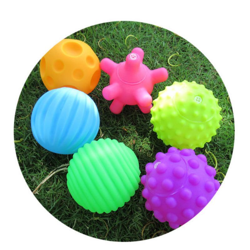 Mainan Edukasi Anak Bola Rubber Sensory Ball, Bath Ball Toy, Baby Grip Ball Kado Bayi Textured Multi Tactile Sensory Ball, Baby Grip Bath Ball Sensori Toy