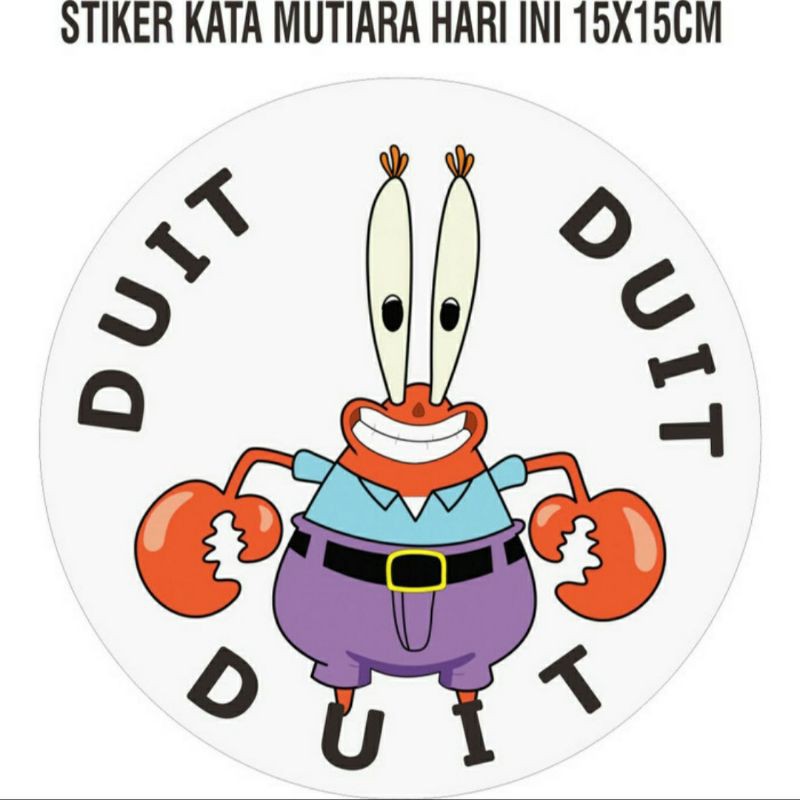 

STIKER KATA MUTIARA HARI INI 15x15CM