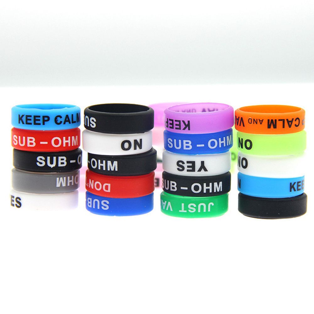 Chookey Ring Karet Polyolefin Elastis Pelindung Gagang Joran Pancing Anti Slip Bentuk O Warna Acak