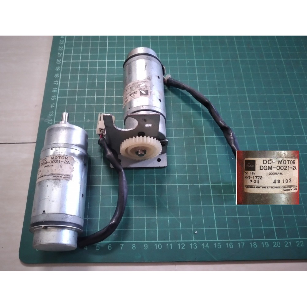 Motor Dinamo DC Gearbox Encoder Toshiba DGM-0021-2A