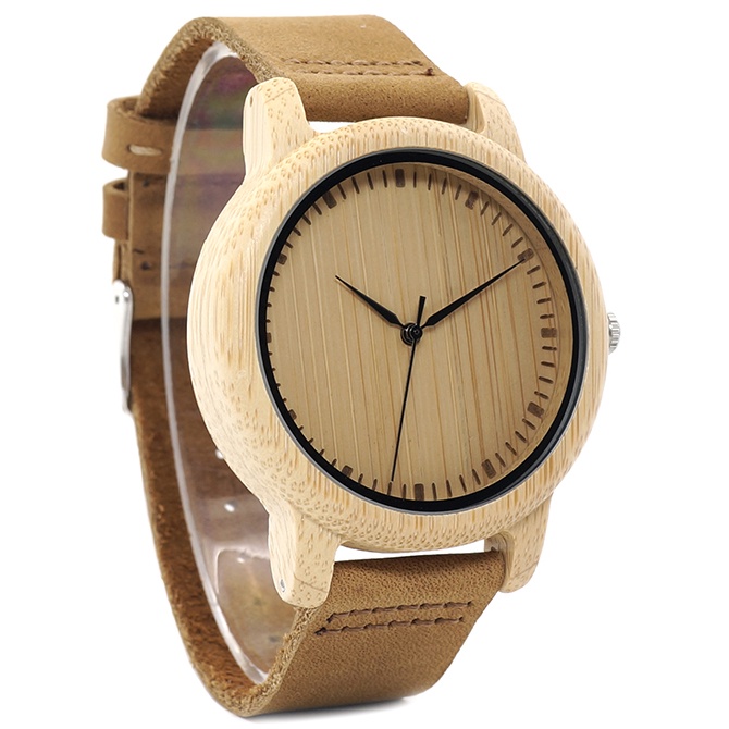 Jam Tangan kayu Analog Wanita -BOBO BIRD  A10 - Brown