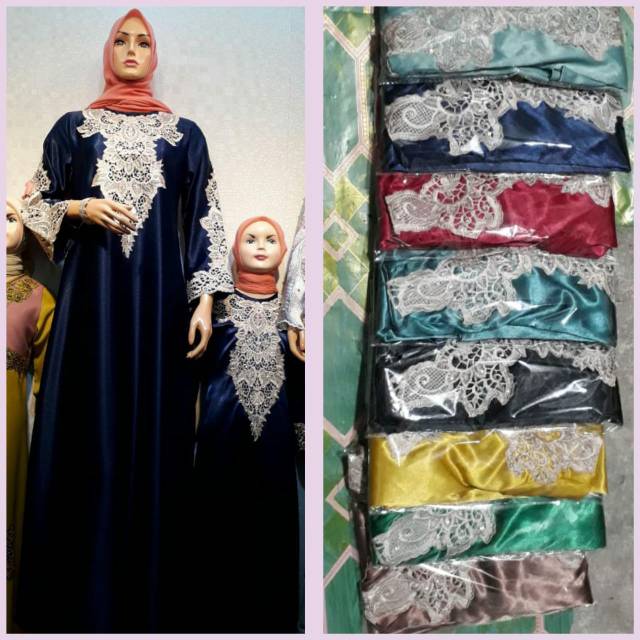 Couple kaftan / gamis couple ibu anak / gamis pesta ibu anak / kaftan Cristal / kaftan terbaru