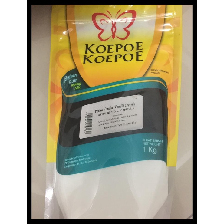 

Perisa Vanilla Vanelli Crystal Koepoe Koepoe Vanila 1 Kg
