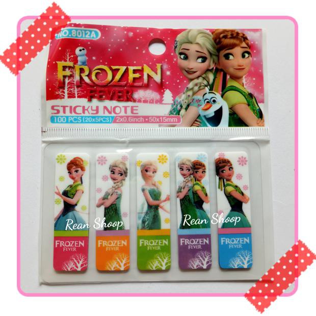 

BEST SELLER stick sticky notes marker post it pembatas buku kertas karakter frozen TERJAMIN