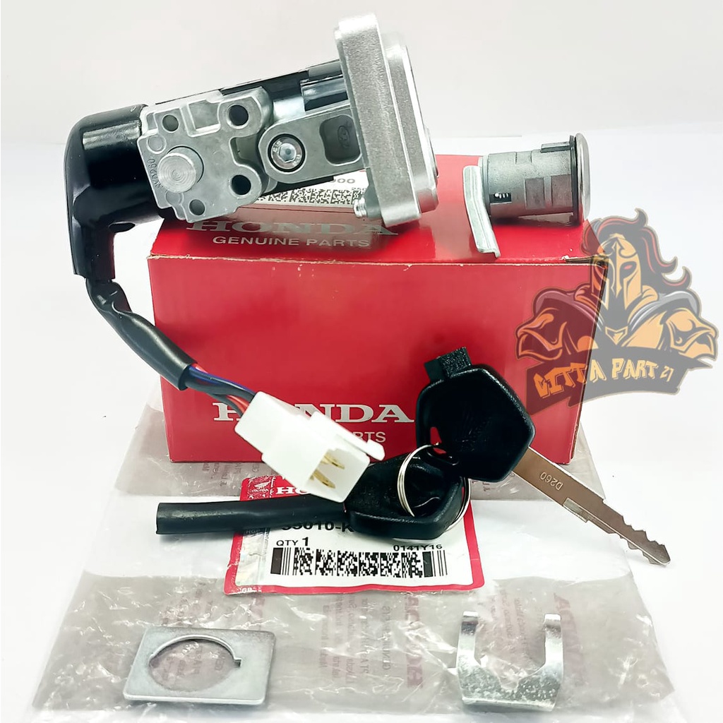 KUNCI KONTAK SET PLUS KUNCI JOK ASLI ORIGINAL HONDA K47 KUALITAS ORIGINAL HONDA AHM BLADE FI NEW REVO FI  NEW PLUS + JOK UNTUK 2013 KEATAS