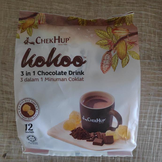 

CHEK HUP KOKOO 3 IN 1 CHEKHUP MINUMAN COKLAT CHOCOLATE DRINK ROCK SGAR