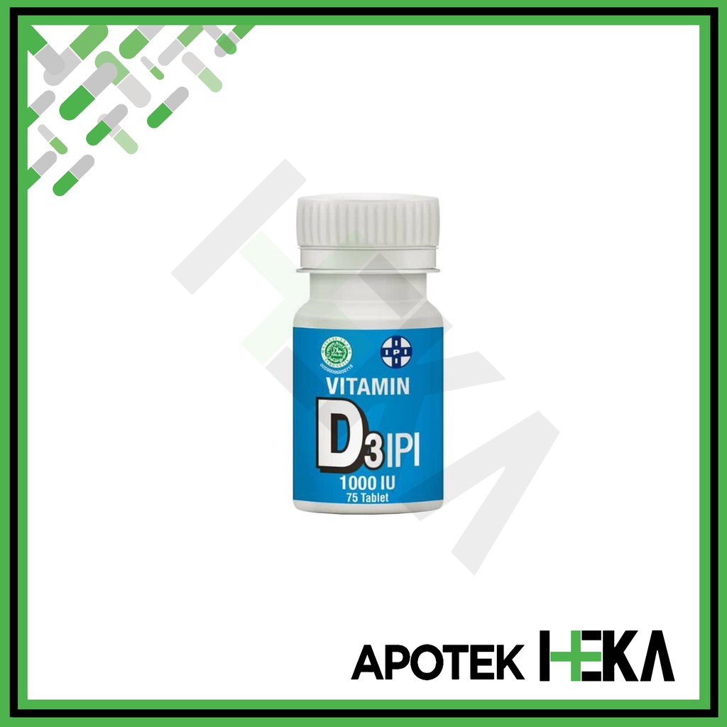 Vitamin D3 1000 IPI Botol 75 Tablet (SEMARANG)