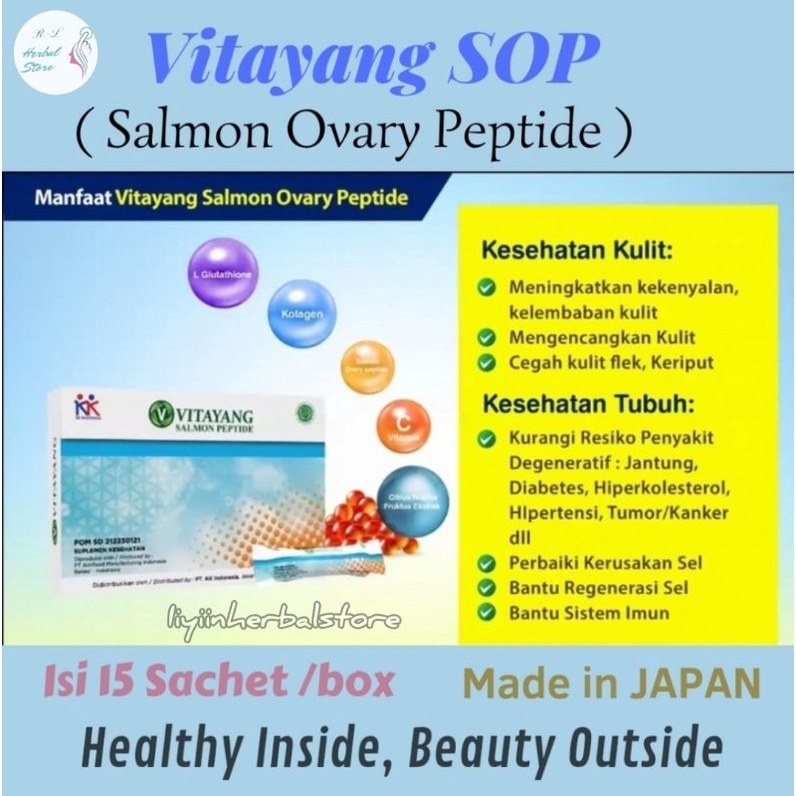 SOP VITAYANG Salmon Ovary Peptide | kk Indonesia ORIGINAL | Kolagen