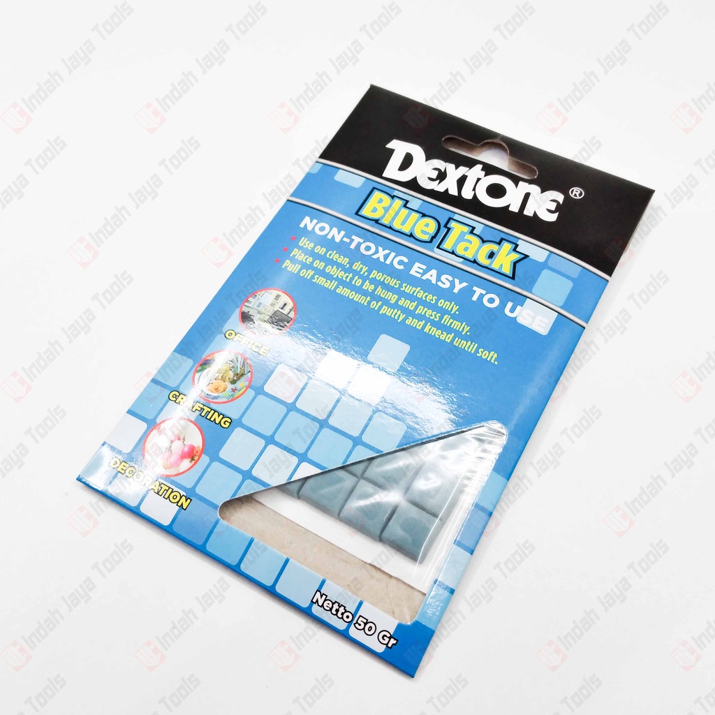 DEXTONE BLUE TACK - Lem Pengganti Pin Paku Magnet Lem ATK Karet Gum