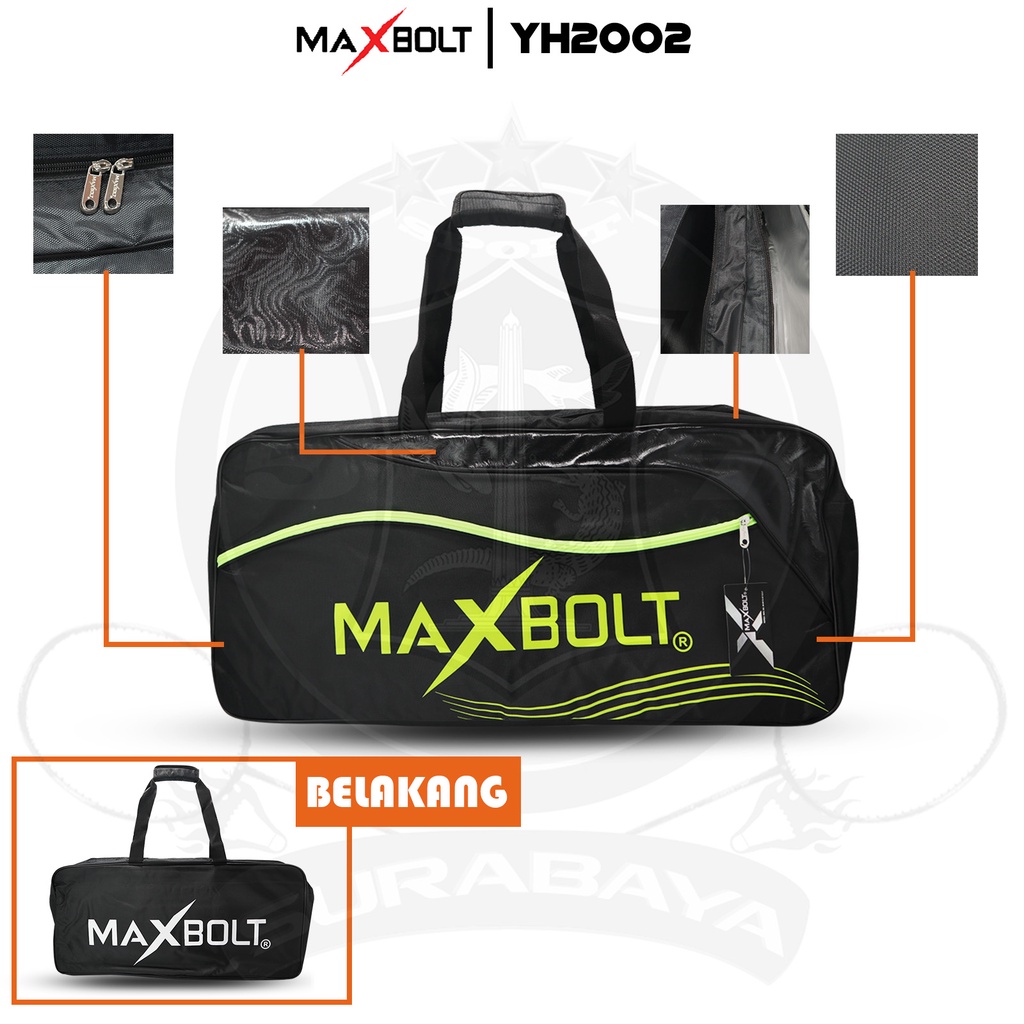 Tas Raket Maxbolt Original YH 2002 Kotak 2R Termo YH2002