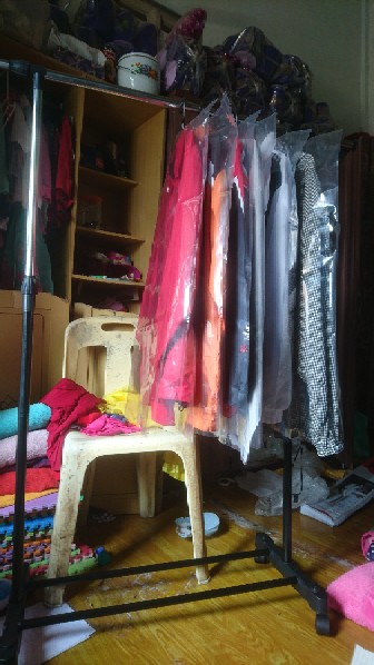 Gantungan Baju Stand Hanger Single Rak Baju Stainless