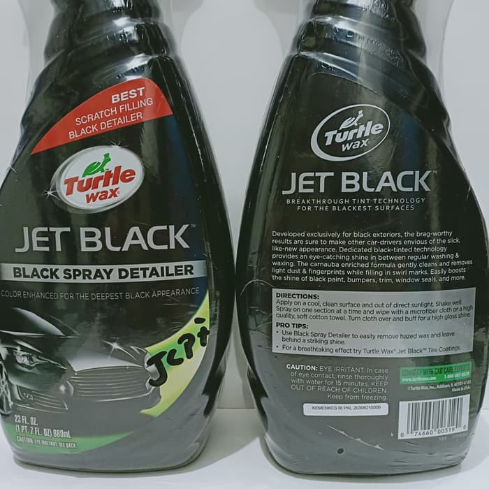 TURTLE WAX JET BLACK SPRAY DETAILER - TURTLE WAX BLACK SPRAY DETAILER 5.0