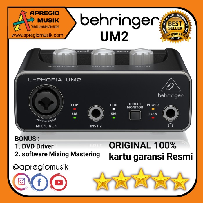 Soundcard Behringer Um2